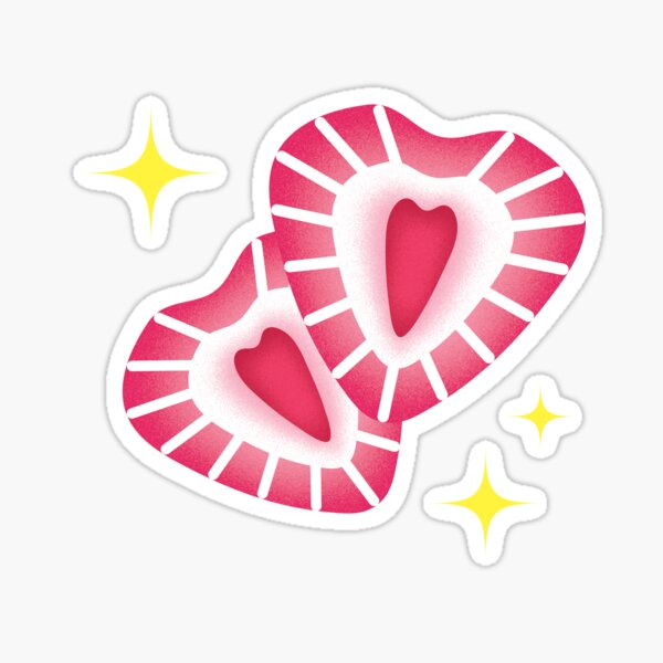 Pink Strawberry Aesthetic Sticker