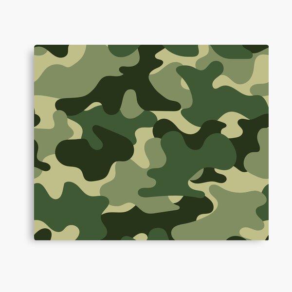 Military Camouflage Canvas Prints for Sale