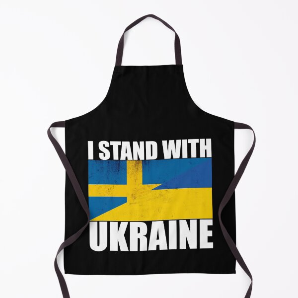 Item preview, Swedes Stand With Ukraine - Vintage Flags and White Text designed and sold by ForUkraine2022.