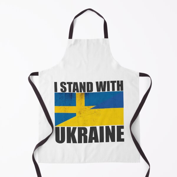 Item preview, Sweden Stands With Ukraine - Vintage Flags and Black Text designed and sold by ForUkraine2022.