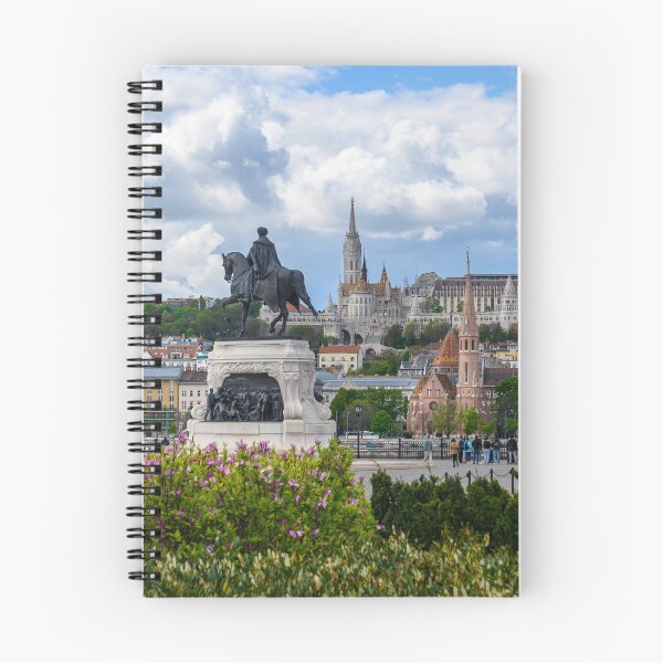 Item preview, St. Matthias and Fishermen's Bastion and Statue of Count Gyula Andrassy in Budapest, Hungary designed and sold by mitzobs.