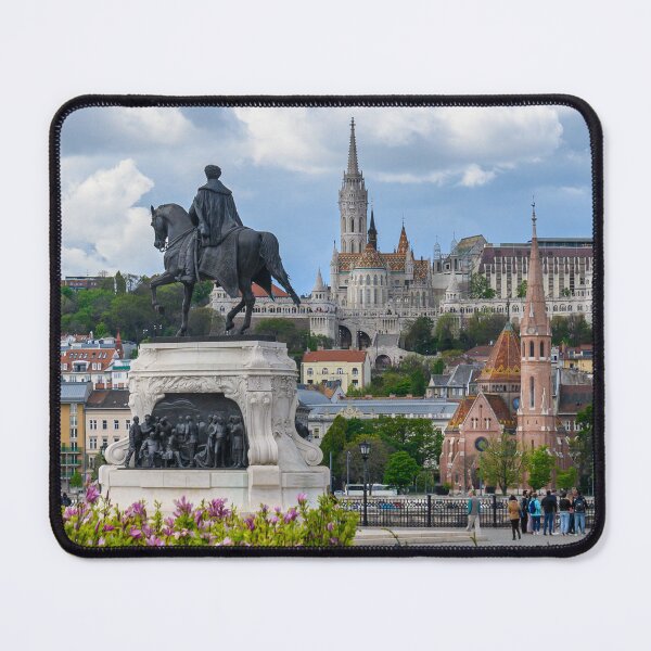 Item preview, St. Matthias and Fishermen's Bastion and Statue of Count Gyula Andrassy in Budapest, Hungary designed and sold by mitzobs.