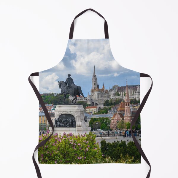 Item preview, St. Matthias and Fishermen's Bastion and Statue of Count Gyula Andrassy in Budapest, Hungary designed and sold by mitzobs.