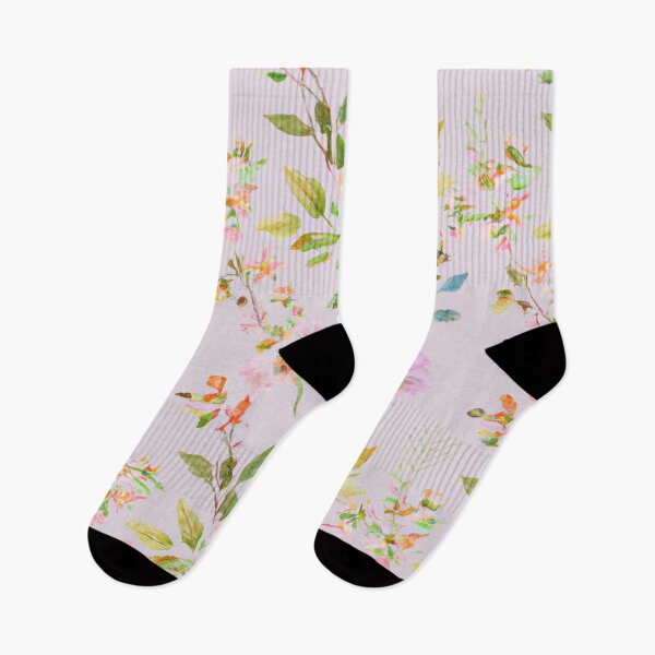 Item preview, Delicate and Pretty Floral Design on muted pink background designed and sold by Artistinrome.