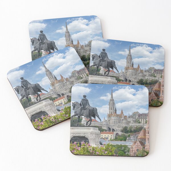 Item preview, St. Matthias and Fishermen's Bastion and Statue of Count Gyula Andrassy in Budapest, Hungary designed and sold by mitzobs.