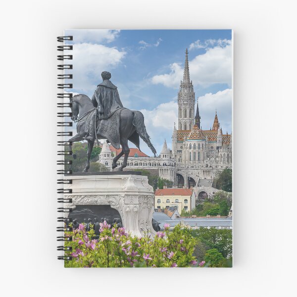 Item preview, St. Matthias and Fishermen's Bastion and Statue of Count Gyula Andrassy in Budapest, Hungary designed and sold by mitzobs.