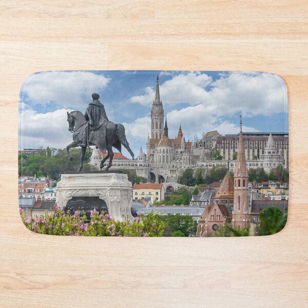 Item preview, St. Matthias and Fishermen's Bastion and Statue of Count Gyula Andrassy in Budapest, Hungary designed and sold by mitzobs.