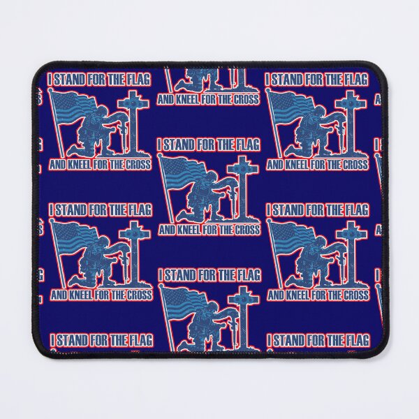 Item preview, I Stand For The Flag And Kneel For The Cross designed and sold by WoodburyLake.