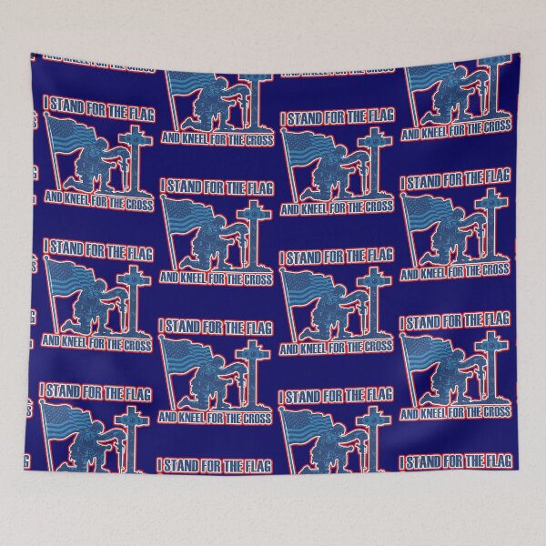 Item preview, I Stand For The Flag And Kneel For The Cross designed and sold by WoodburyLake.