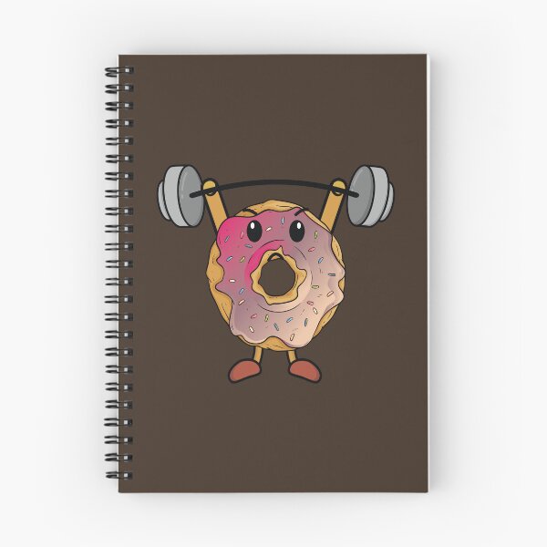 Item preview, Donut lifting heavy barbell with weights designed and sold by Donutlovers.