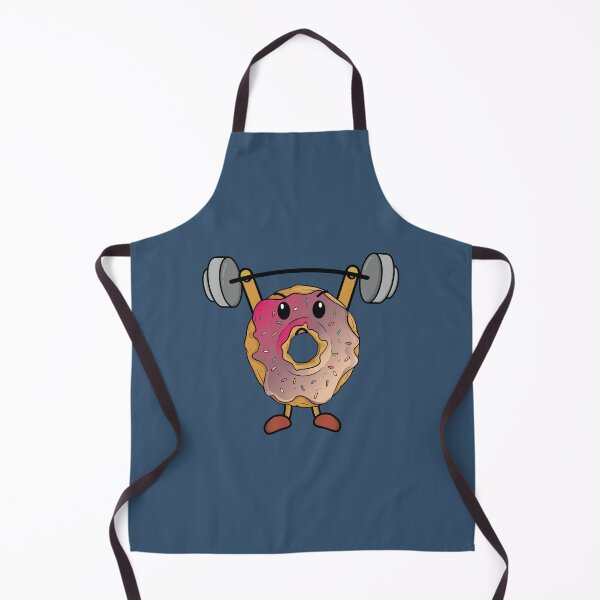 Item preview, Donut lifting heavy barbell with weights designed and sold by Donutlovers.