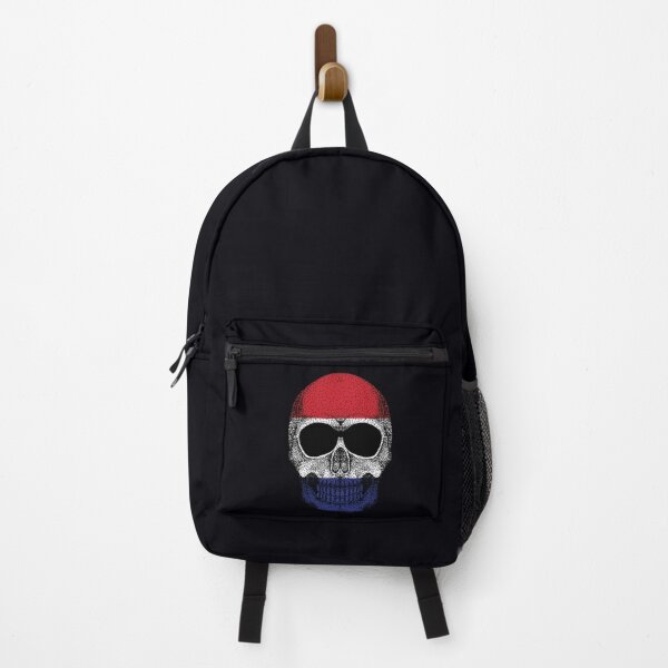 Item preview, Skull Netherlands Flag designed and sold by pretty4u.