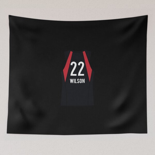 Item preview, A'ja Wilson Black Jersey Sticker Sticker designed and sold by verarheaf9.