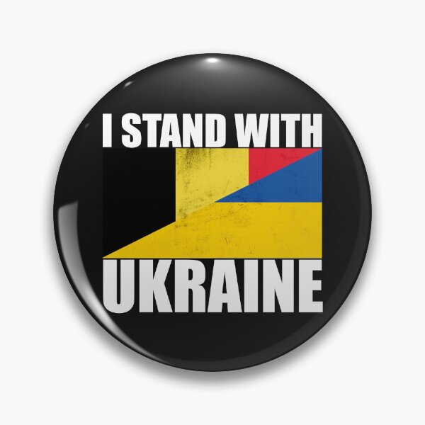 Item preview, Belgians Stand With Ukraine - Vintage Flags and White Text designed and sold by ForUkraine2022.