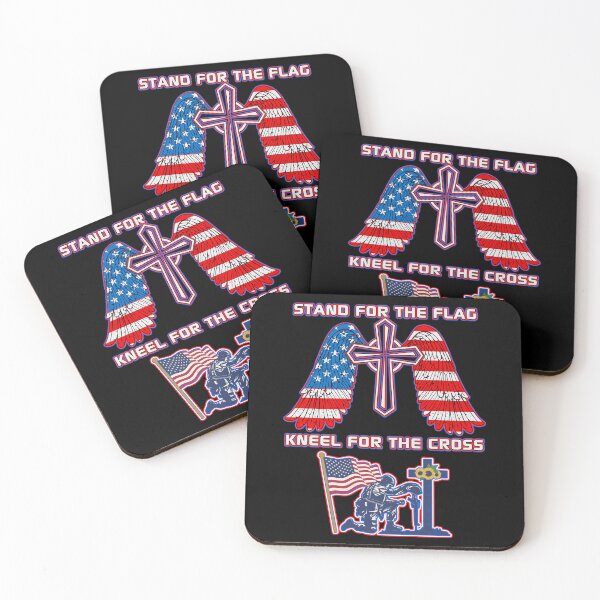 Item preview, I Stand For The Flag And Kneel For The Cross  designed and sold by WoodburyLake.
