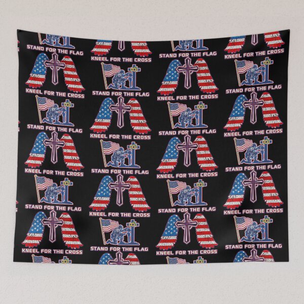 Item preview, I Stand For The Flag And Kneel For The Cross  designed and sold by WoodburyLake.