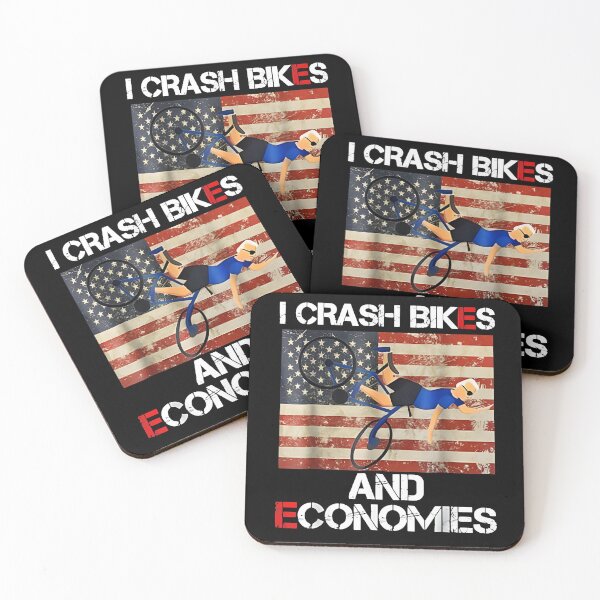 Item preview, Funny I Crash Bikes And Economies designed and sold by Dex-Shop.