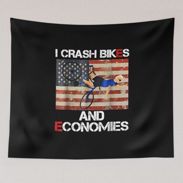 Item preview, Funny I Crash Bikes And Economies designed and sold by Dex-Shop.