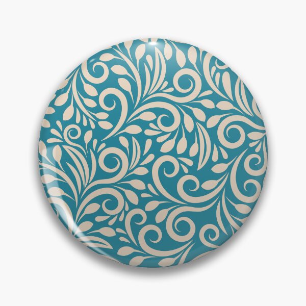 Artikelvorschau, Nahtloses Blumenmuster dunkler cyan-blauer Hintergrund entworfen und verkauft von ByCreativtastic.