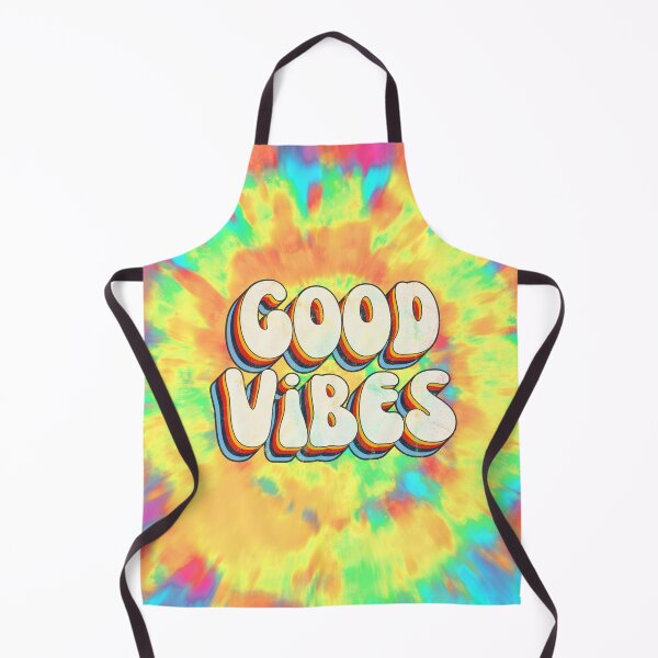 Item preview, Hippie Tie Dye Background Good Vibes 3D Extruded Bold Text Distressed Colorful Retro Script Typography designed and sold by Cawaiico.