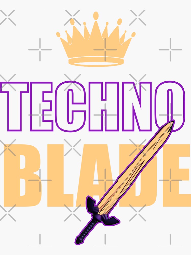 technoblade logo  Sticker for Sale by Angelicaves