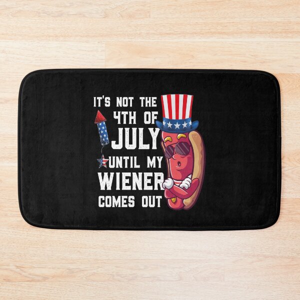 Item preview, Hot Dog Wiener Comes Out Funny 4th of July Adult Humor Gift designed and sold by Tatus Brinal.