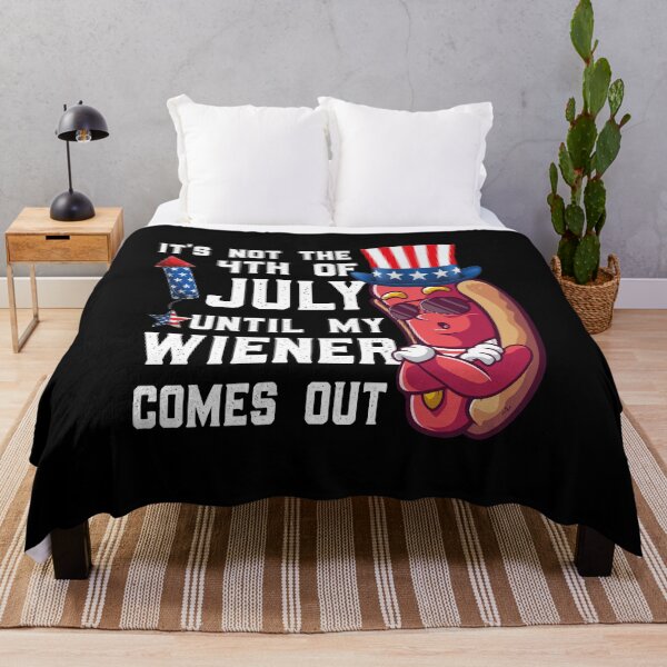 Item preview, Hot Dog Wiener Comes Out Funny 4th of July Adult Humor Gift designed and sold by Tatus Brinal.