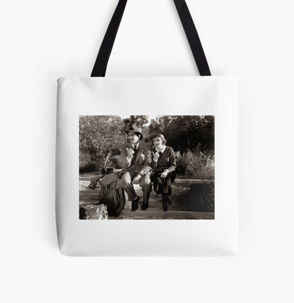 Vintage Cinema Hollywood All Over Print Tote Bag