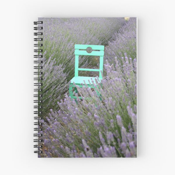 Item preview, Green Chair In A Lavender Field Photograph designed and sold by taiche.