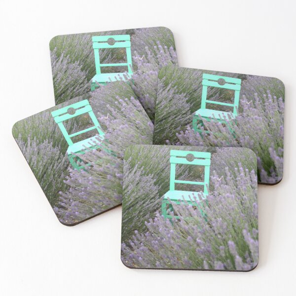 Item preview, Green Chair In A Lavender Field Photograph designed and sold by taiche.