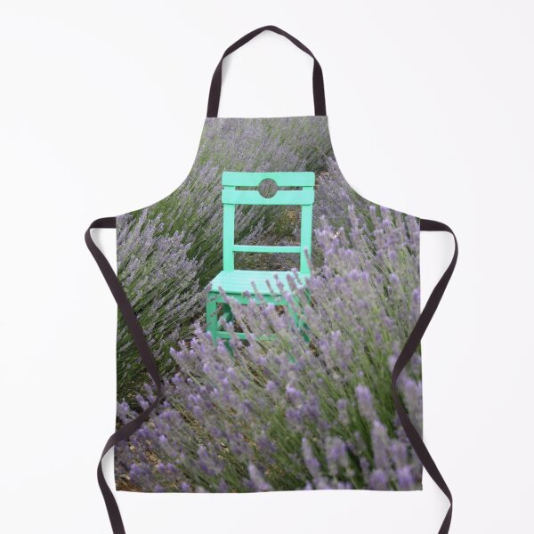 Item preview, Green Chair In A Lavender Field Photograph designed and sold by taiche.
