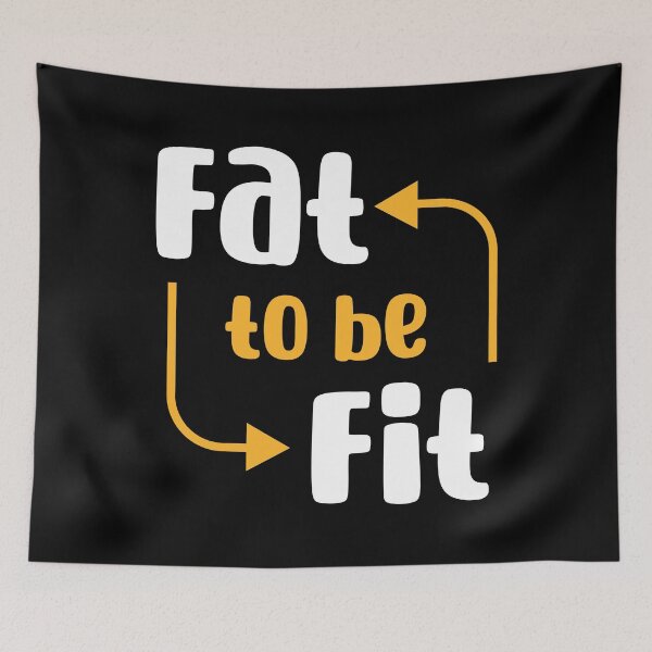 Item preview, FAT TO BE FIT CYRCLE Weight Loss fitness Motivation  designed and sold by Drago Art.