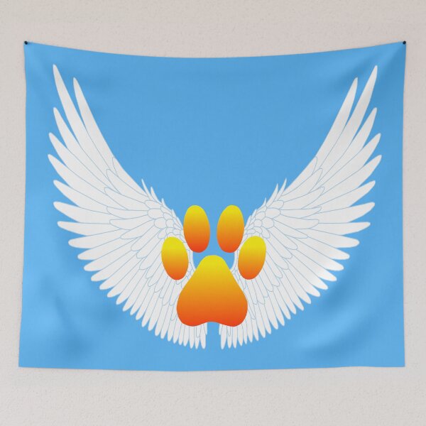 Item preview, Guardian Angel Wing Paw Print  designed and sold by Deborah Camp.