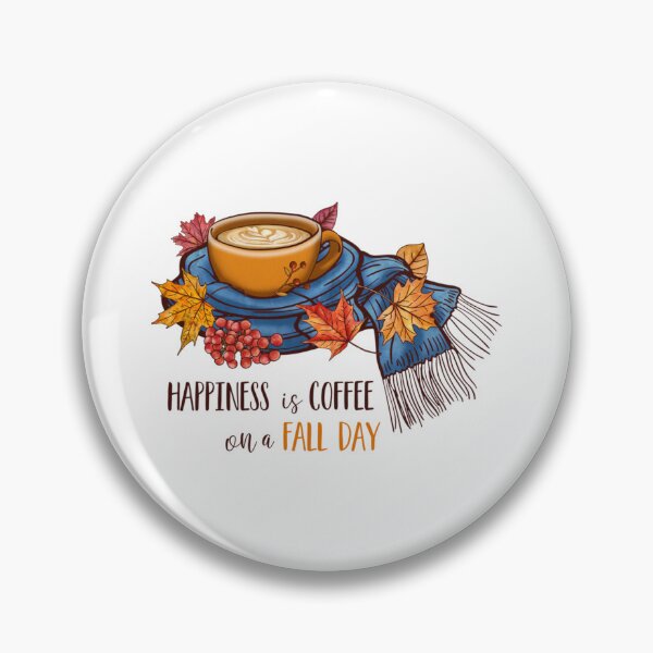 Item preview, Le bonheur est un café un jour d'automne 2023  designed and sold by ClaudieDicki.