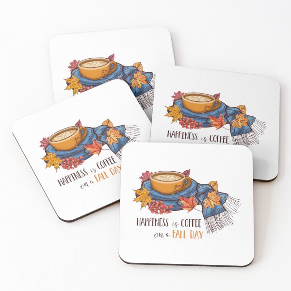 Item preview, Le bonheur est un café un jour d'automne 2023  designed and sold by ClaudieDicki.