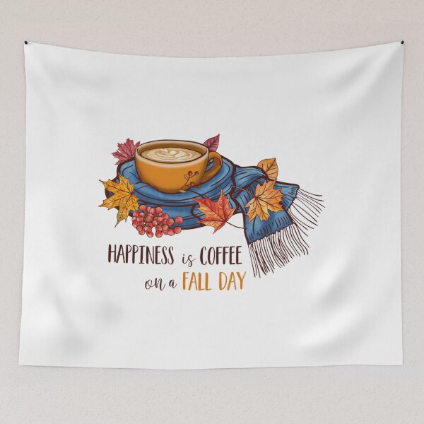 Item preview, Le bonheur est un café un jour d'automne 2023  designed and sold by ClaudieDicki.