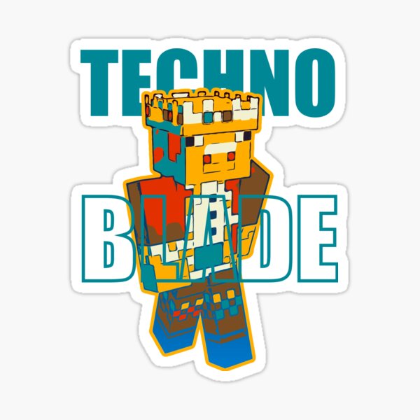 technoblade logo  Sticker for Sale by Angelicaves