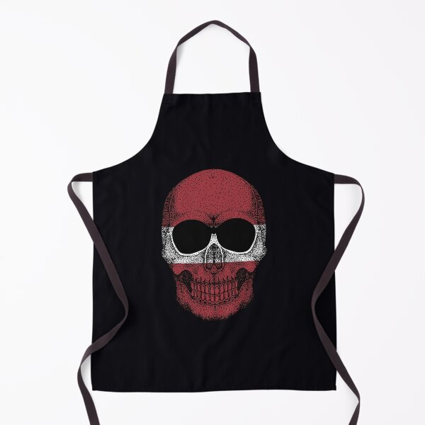 Item preview, Skull Latvia Flag designed and sold by pretty4u.