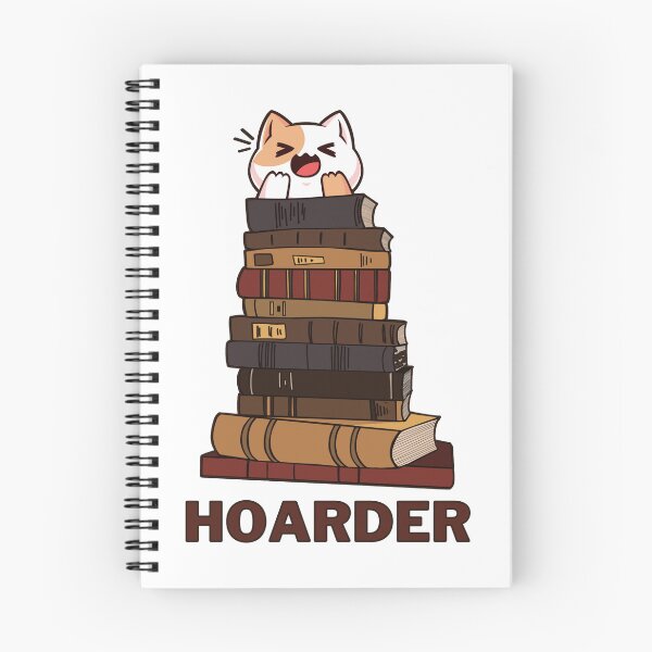 Item preview, Stack of books and a cute cat - Book Hoarder designed and sold by shmodev.