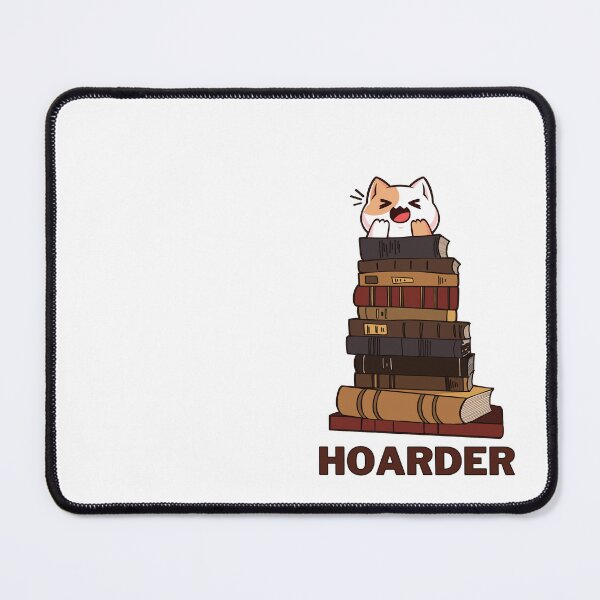 Item preview, Stack of books and a cute cat - Book Hoarder designed and sold by shmodev.