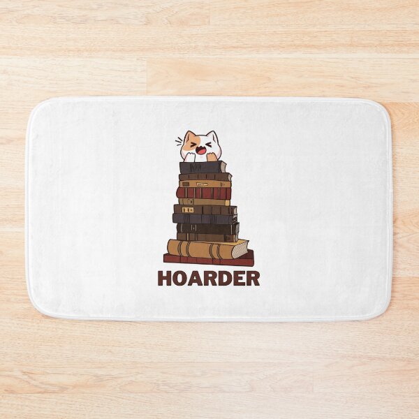 Item preview, Stack of books and a cute cat - Book Hoarder designed and sold by shmodev.