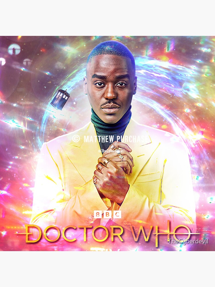 Thumbnail 2 of 2, Tote Bag, (watermarked) Ncuti Gatwa 14th Doctor - % to charity - By the original artist designed and sold by TheCyberdevil.