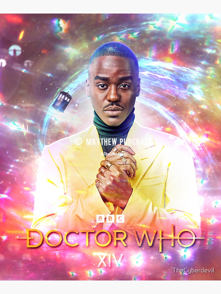 Thumbnail 5 of 5, Tote Bag, (watermarked) Ncuti Gatwa 14th Doctor - % to charity - By the original artist designed and sold by TheCyberdevil.