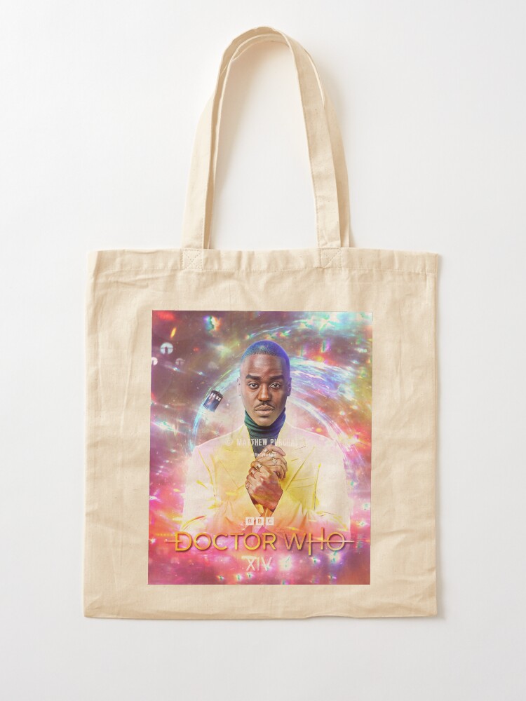Thumbnail 2 of 5, Tote Bag, (watermarked) Ncuti Gatwa 14th Doctor - % to charity - By the original artist designed and sold by TheCyberdevil.