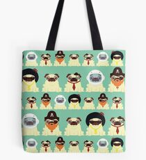 Pug pattern Tote Bag