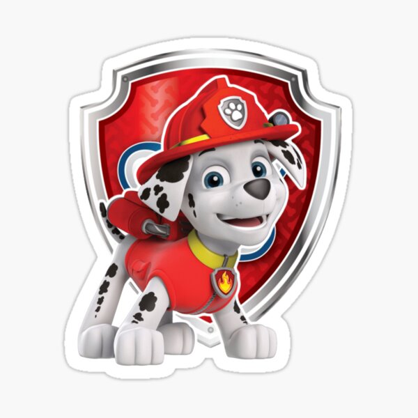 "Paw Patrol Marshall" Sticker for Sale by samanguru Redbubble