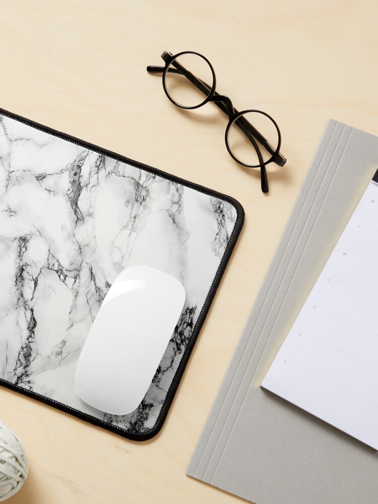 Mouse Pad White Marble Mouse Pad Marble Mouse Pad Office Mouse Pad