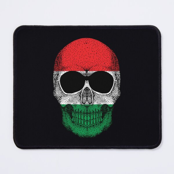 Item preview, Skull Hungary Flag designed and sold by pretty4u.