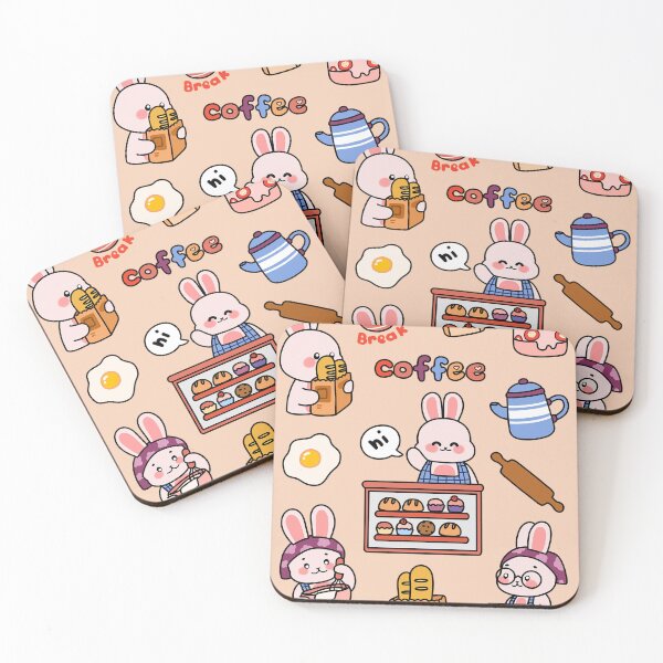 Item preview, Coffee Lover Bunny designed and sold by satchisatchi.