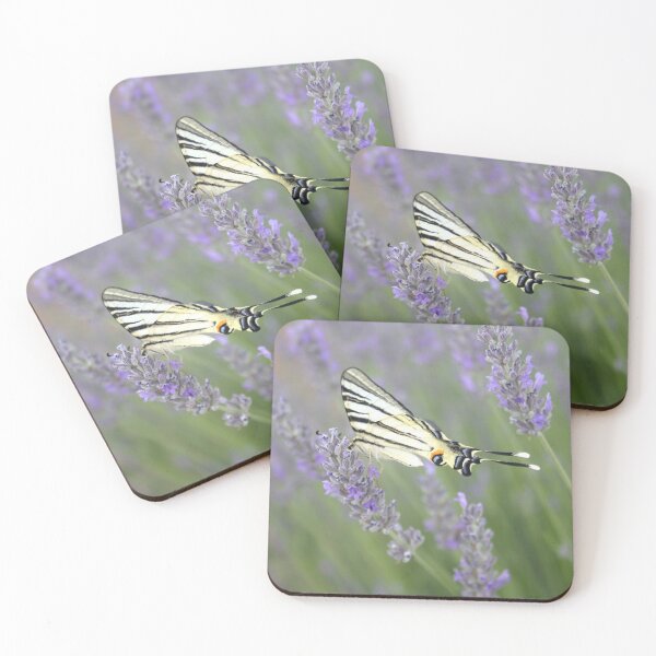 Item preview, Swallowtail Sideview Amongst Lavender Spikes Photograph designed and sold by taiche.